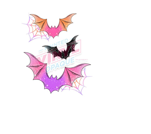 Printed Decal - Colorful Spooky Bats | Decals from The Glitter Guy