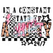Printed Decal - Constant State Of Anxiety | Decals from The Glitter Guy