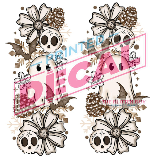 Printed Decal - Cottagecore Winter Ghostie Accents | Decals from The Glitter Guy