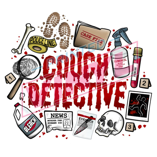 Printed Decal - Couch Detective | Decals from The Glitter Guy