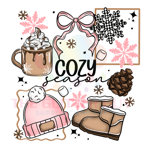 Printed Decal - Cozy Season Pink | Decals from The Glitter Guy