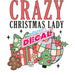 Printed Decal - Crazy Christmas Lady | Decals from The Glitter Guy