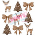 Printed Decal - Deer Grid | Decals from The Glitter Guy