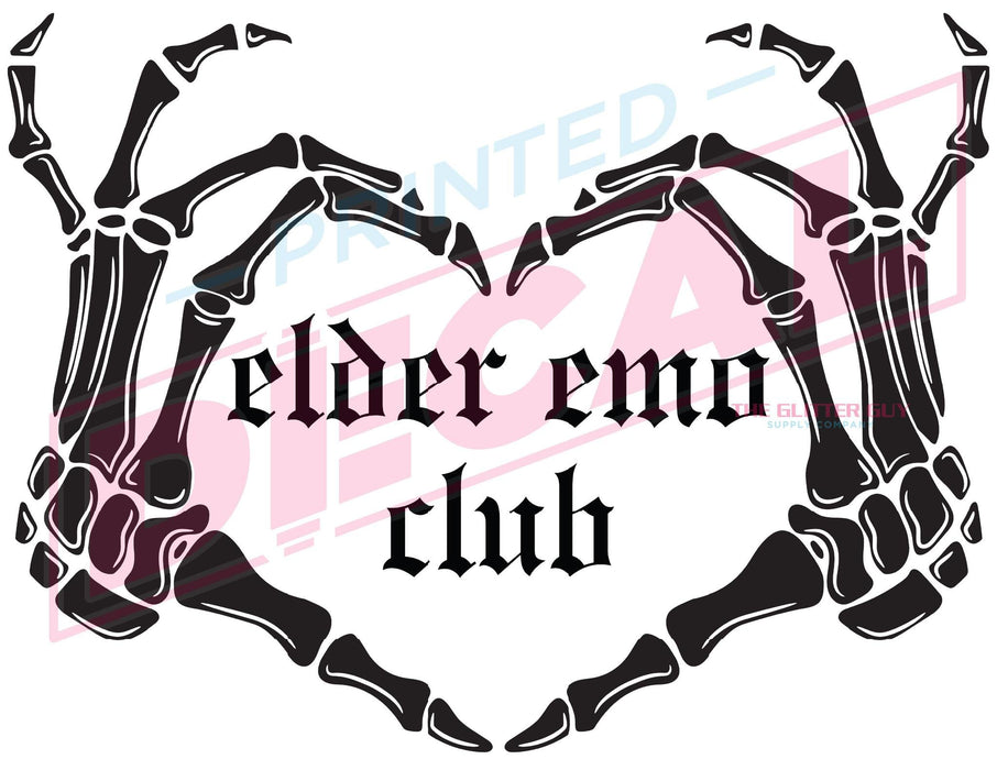 Printed Decal - Elder Emo Club Heart Hands | Decals from The Glitter Guy