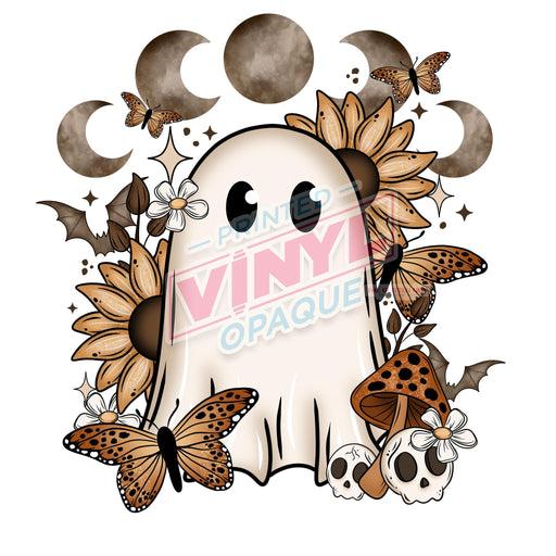 Printed Decal - Fall Cottage Core Ghost | from The Glitter Guy