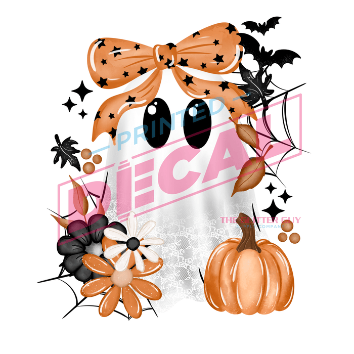 Printed Decal - Fall Lace Ghost | Decals from The Glitter Guy