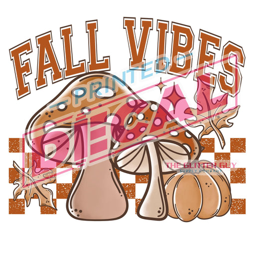 Printed Decal - Fall Vibes | Decals from The Glitter Guy