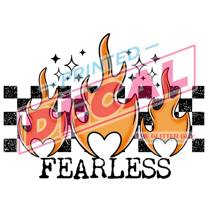 Printed Decal - Fearless Flames | Decals from The Glitter Guy