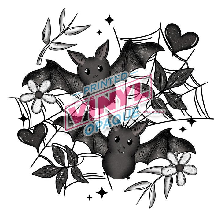 Printed Decal - Floral Bats | Decals from The Glitter Guy