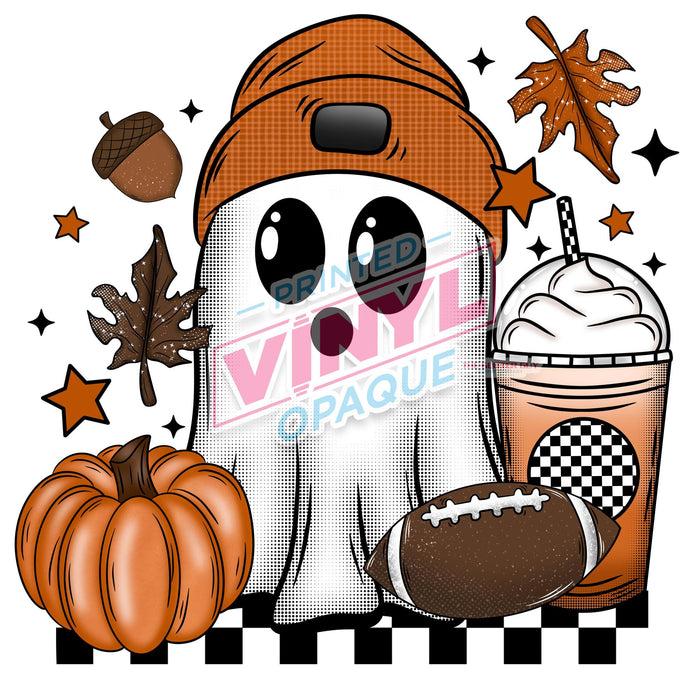Printed Decal - Football Ghostie | from The Glitter Guy