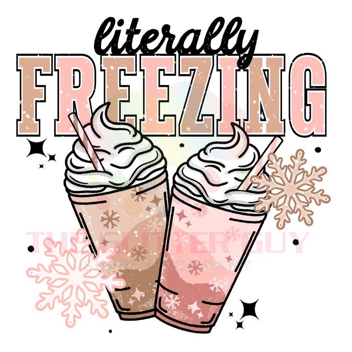 Printed Decal - Freezing Coffee | Decals from The Glitter Guy