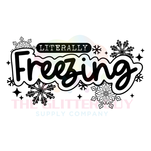 Printed Decal - Freezing | Decals from The Glitter Guy