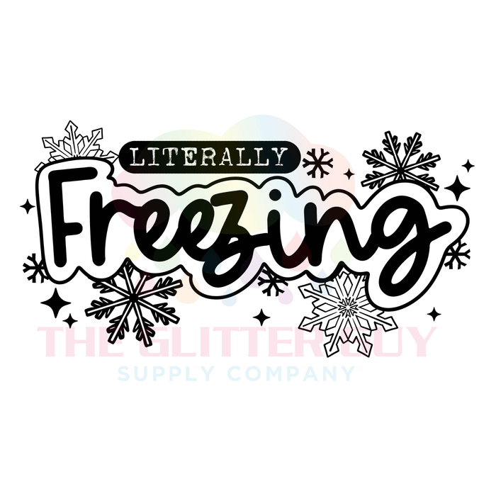 Printed Decal - Freezing | Decals from The Glitter Guy