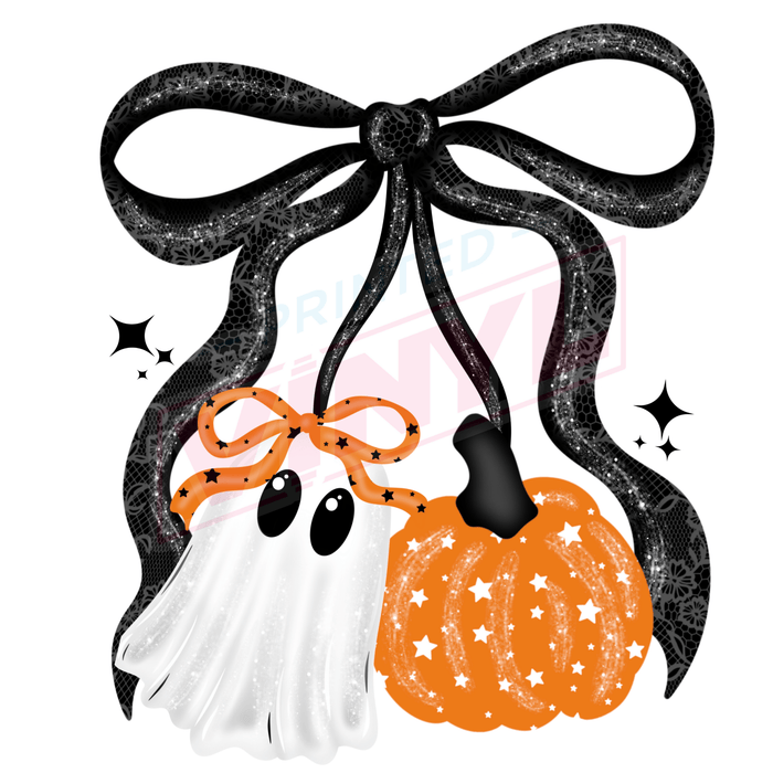 Printed Decal - Ghostie Pumpkin Cherries | Decals from The Glitter Guy