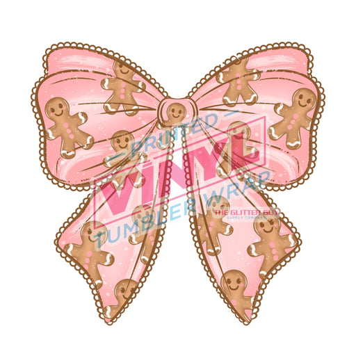 Printed Decal - Gingerbread Bow | Decals from The Glitter Guy