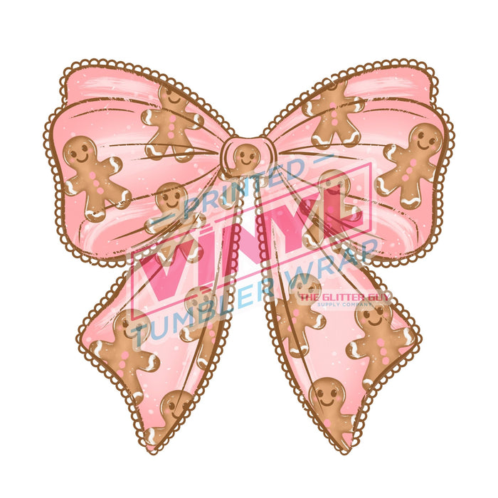 Printed Decal - Gingerbread Bow | Decals from The Glitter Guy