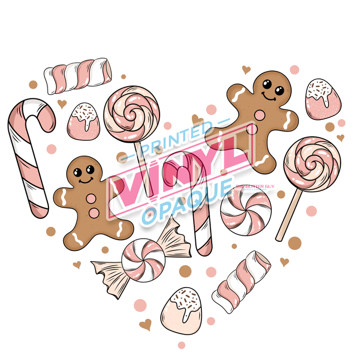 Printed Decal - Gingerbread Heart | from The Glitter Guy