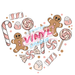 Printed Decal - Gingerbread Heart | from The Glitter Guy