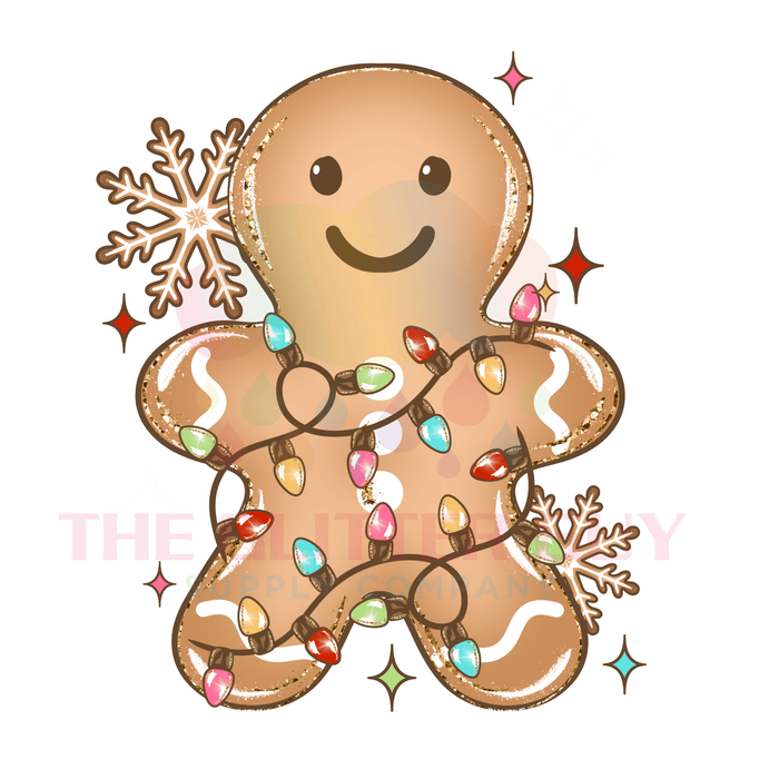 Printed Decal - Gingerbread Lights | Decals from The Glitter Guy