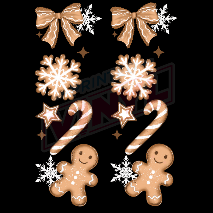 Printed Decal - Gingerbread Wishes Accent | Decals from The Glitter Guy