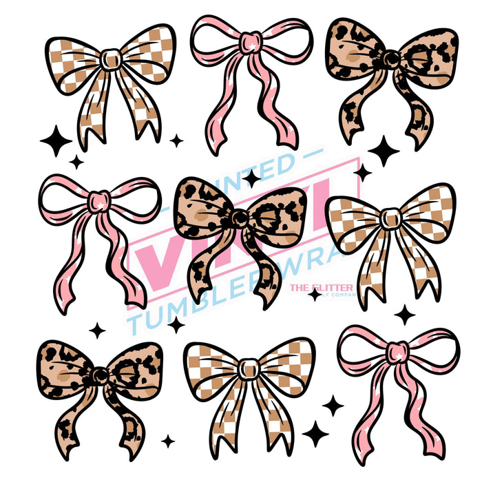 Printed Decal - Girly Bows | Decals from The Glitter Guy