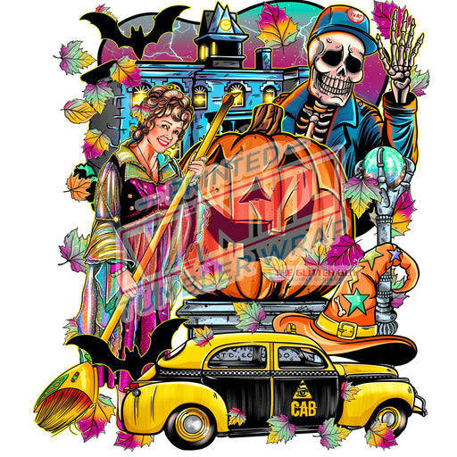 Printed Decal - Halloween City | Decals from The Glitter Guy