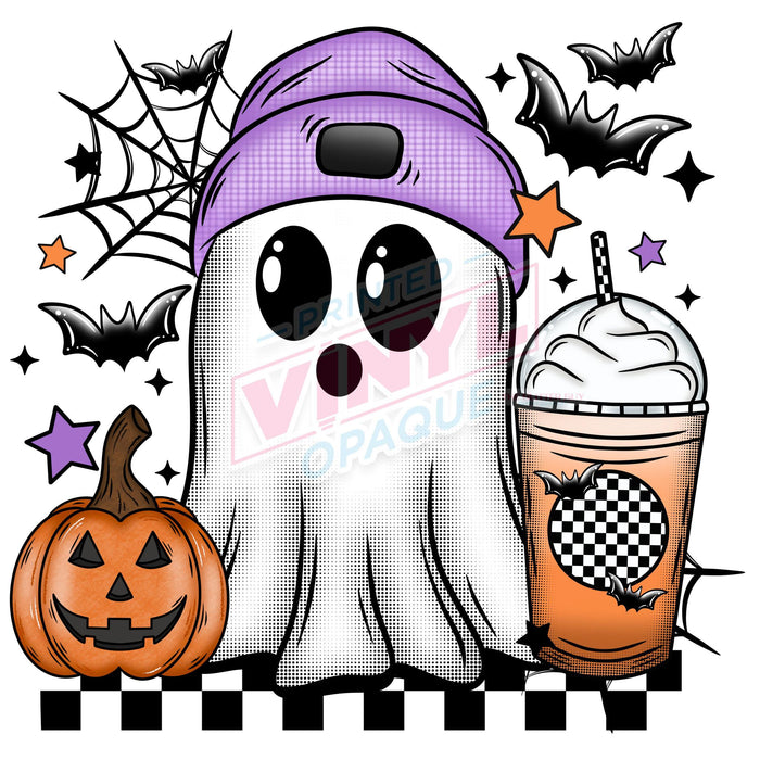 Printed Decal - Halloween Coffee Ghostie | from The Glitter Guy