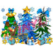 Printed Decal - Hanukkah Trees | Decals from The Glitter Guy