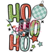 Printed Decal - Ho Ho Blue & Green | Decals from The Glitter Guy