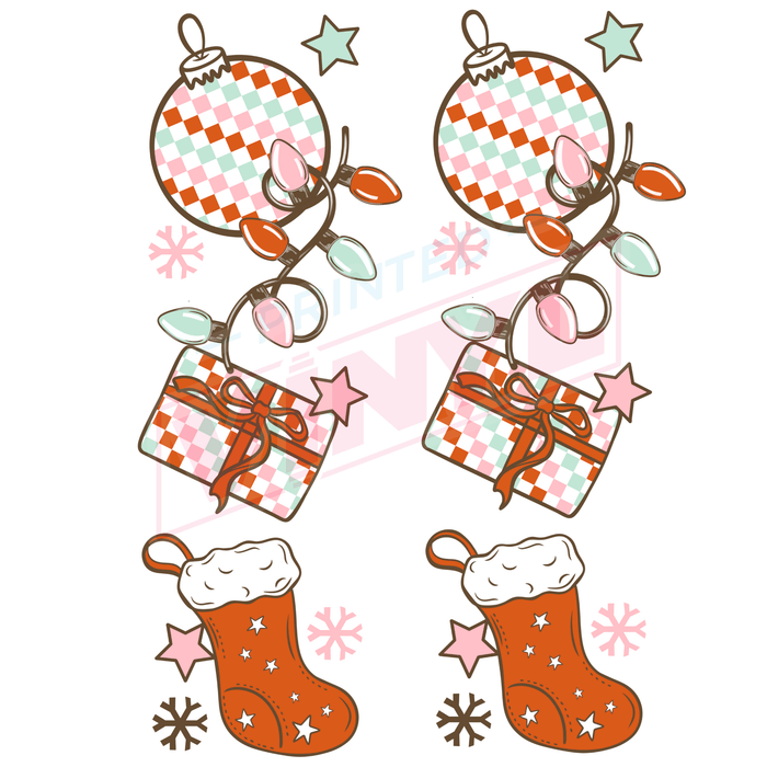 Printed Decal - Ho Ho Christmas Accent | Decals from The Glitter Guy