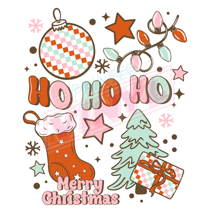 Printed Decal - Ho Ho Christmas | Decals from The Glitter Guy