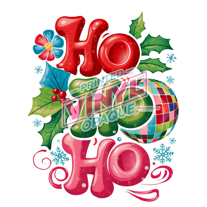 Printed Decal - Ho Ho Ho | from The Glitter Guy