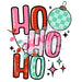 Printed Decal - Ho Ho Pink & Red | Decals from The Glitter Guy