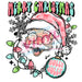 Printed Decal - Holly Jolly Santa 512 | Decals from The Glitter Guy