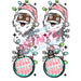 Printed Decal - Holly Jolly Santa 565 | Decals from The Glitter Guy