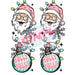Printed Decal - Holly Jolly Santa Accent 510 | Decals from The Glitter Guy