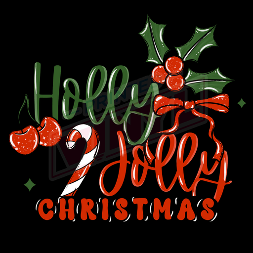 Printed Decal - Holy Jolly Christmas | Decals from The Glitter Guy