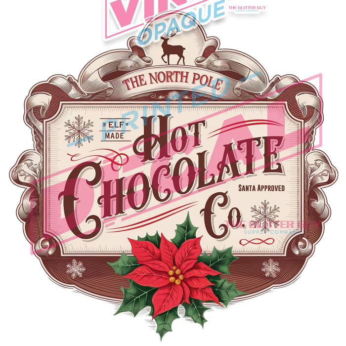 Printed Decal - Hot Chocolate Co | from The Glitter Guy