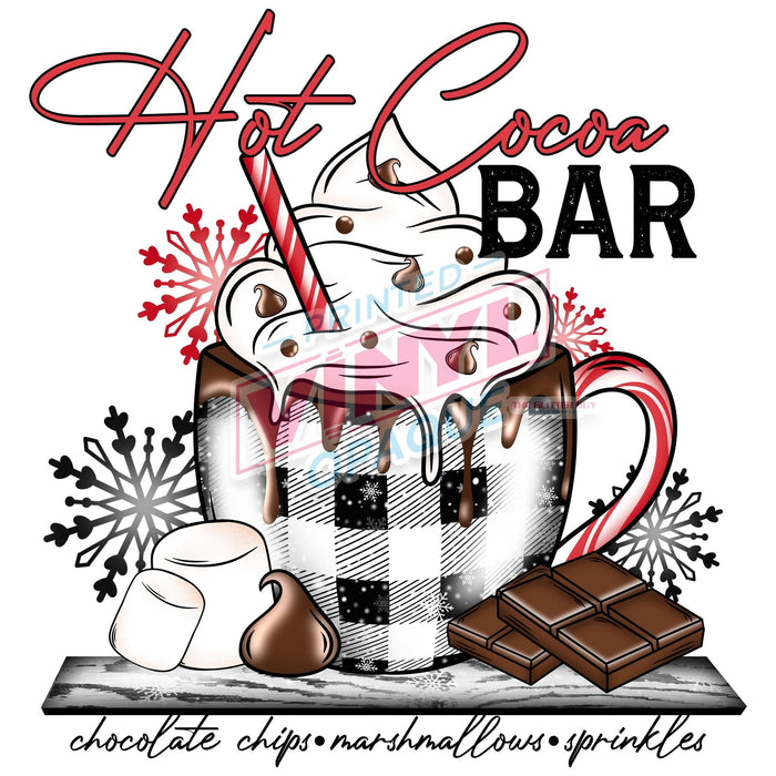 Printed Decal - Hot Cocoa Bar | Decals from The Glitter Guy