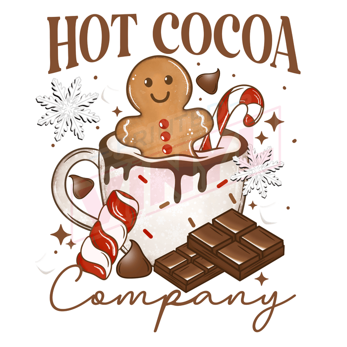 Printed Decal - Hot Cocoa Company | Decals from The Glitter Guy