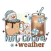 Printed Decal - Hot Cocoa Snowman | Decals from The Glitter Guy