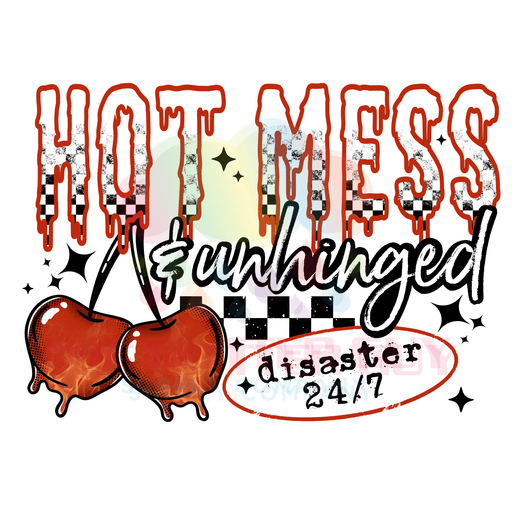 Printed Decal - Hot Mess | Decals from The Glitter Guy