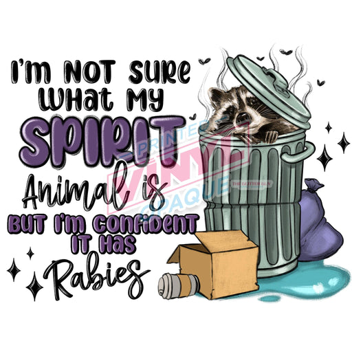 Printed Decal - I'm Not Sure My Spirit Animal | from The Glitter Guy