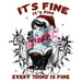 Printed Decal - It's Fine Christmas Pin Up | from The Glitter Guy