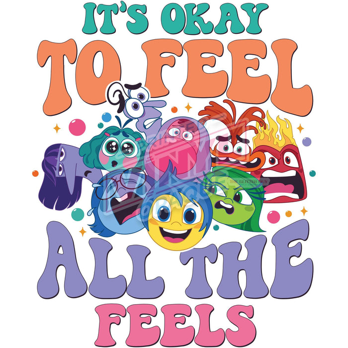 Printed Decal - It's Okay To Feel All The Feels | from The Glitter Guy