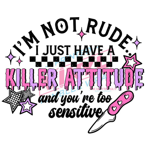 Printed Decal - Killer Attitude | Decals from The Glitter Guy