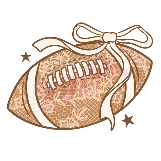 Printed Decal - Lace Football | Decals from The Glitter Guy