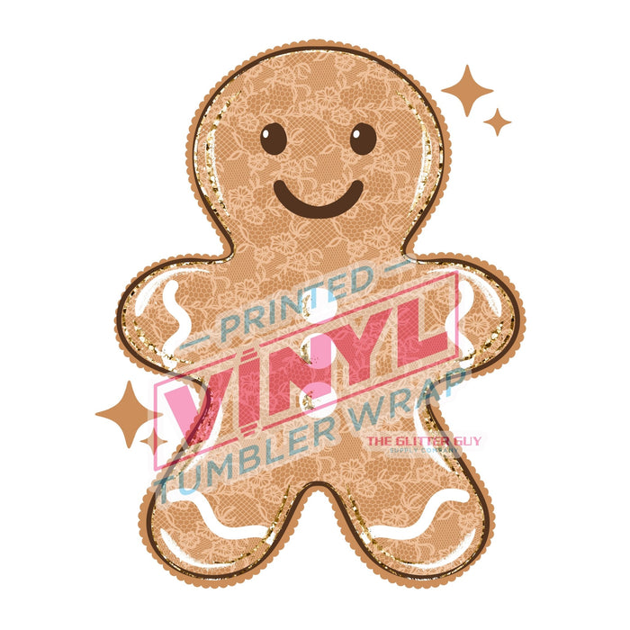 Printed Decal - Lace Gingerbread | Decals from The Glitter Guy