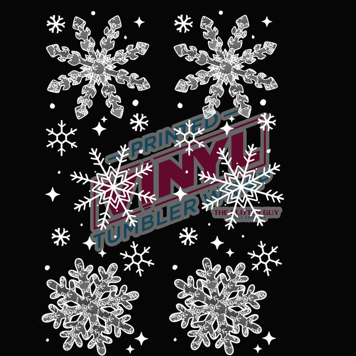 Printed Decal - Lace Snowflake Accent | Decals from The Glitter Guy