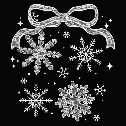 Printed Decal - Lace Snowflake | Decals from The Glitter Guy